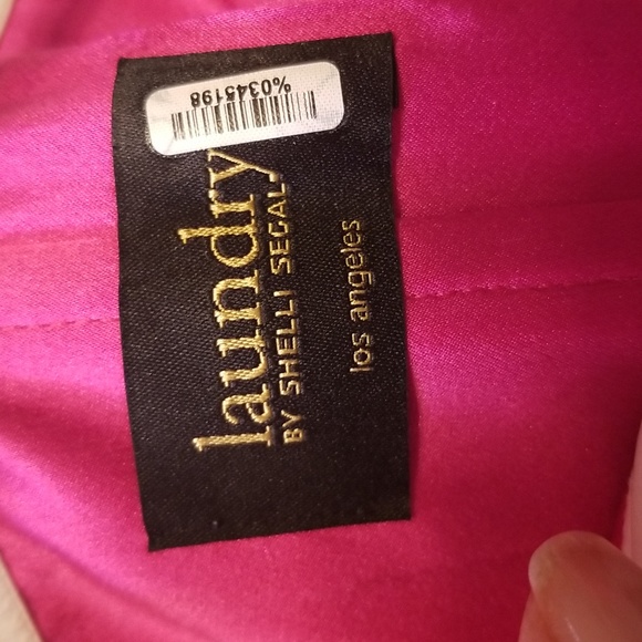 Laundry By Shelli Segal Multi Color Chiffon Strapless High Low Maxi Dress - Picture 13 of 13